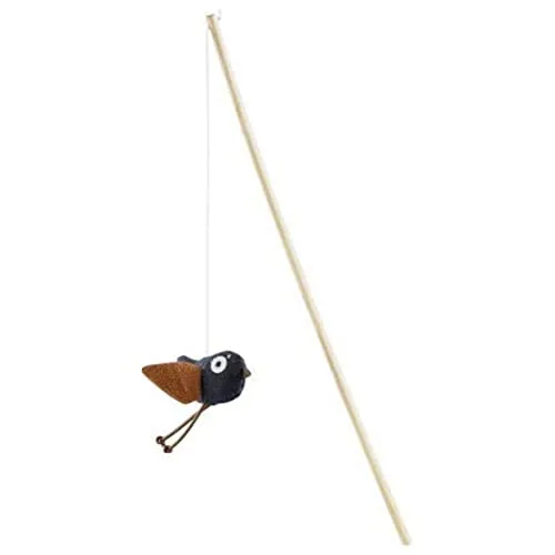 HUNTER ELROY Katzenspielzeug, Katzenangel, mit Katzenminze, 50 cm, Vogel