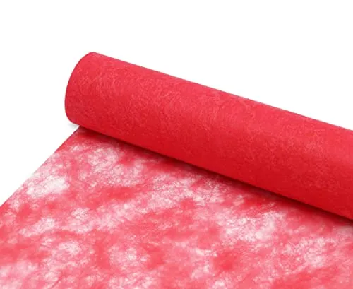 DecoHomeTextil Deco Himmel Vlies Tischläufer Tischband Rot 30 cm x 25 Meter Dekoration Dekor