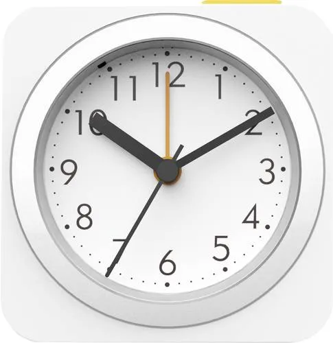 Techno Line Modell B Quarz Wecker Weiß Alarmzeiten 1