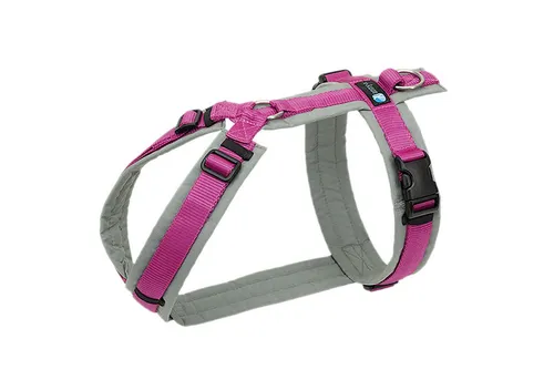 anny-x Brustgeschirr Fun grau pink (XXS) - Brustgeschirr für Hunde, ergonomischer Aufbau mit vollunterlegter Polsterung für optimalen Komfort und Rückenschonung, ideal für kleine Hunde von 3-7kg.