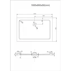BuyLando.Shop Duschkabine Nora 80x100cm Klarglas - Moderne Duschkabine mit 2-türigem Fronteinstieg, gefertigt aus robustem ESG-Sicherheitsglas. Ideal für begrenzte Räume, bietet sie einfache Pflege und flexible Montageoptionen.