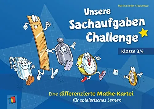 Sachaufgaben-Challenge für Klasse 3/4 – Mathe-Kartei