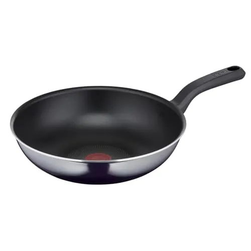 Wok-Pfanne Resist, Ø 28cm schwarz - Pfannen mit Antihaft-Versiegelung aus Titanium und THERMO-SPOT Temperaturanzeiger für perfektes Kochen und Braten.