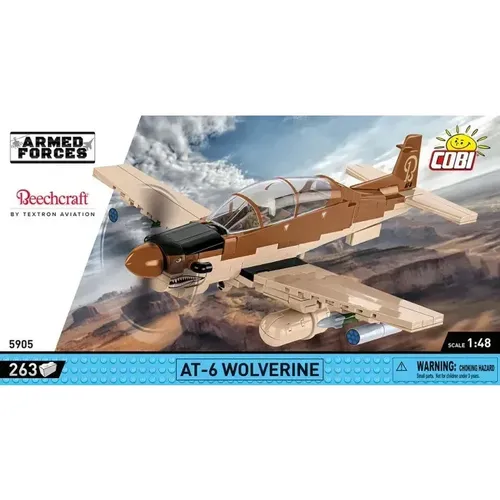 COBI 5905 AT-6 WOLVERINE - 7% Rabatt - Konstruktionsspielzeug für 7+, 263 Teile im Militärdesign, ideal für Fans historischer Modelle und kompatibel mit LEGO.