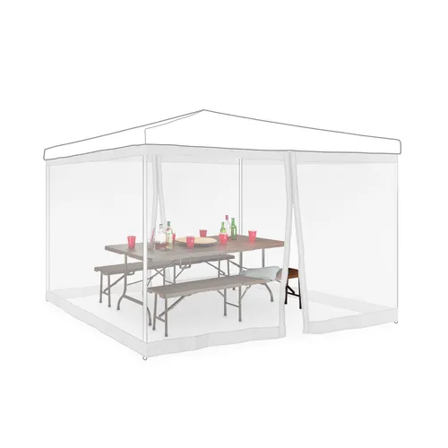 Moskitonetz Pavillon 3x3 m - Effektiver Insektenschutz - Pavillon- & Pergolateile, schützt zuverlässig vor Mücken und Insekten, ideal für Gartenpartys und entspannte Abende im Freien.