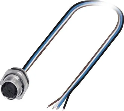 Phoenix Contact 1419632 Sensor-/Aktor-Einbausteckverbinder M12 Buchse, Einbau 0.50m Polzahl Sensoren: 4 1St.