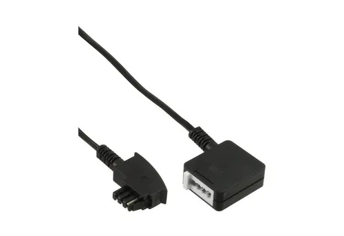 Inline InLine® TAE-N Verlängerung, TAE-N Stecker / Buchse, 10m Telefonkabel