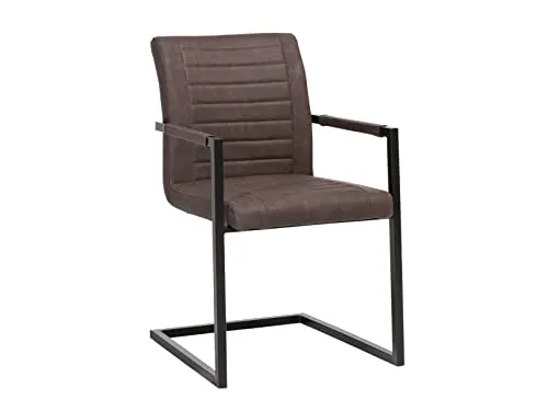 Woodkings Armlehnstuhl Picton I 2er Set - Esszimmerstühle mit ergonomischen Armlehnen und pflegeleichtem Kunstlederbezug für optimalen Sitzkomfort und stilvolles Design – ideal für gemütliche Abende.