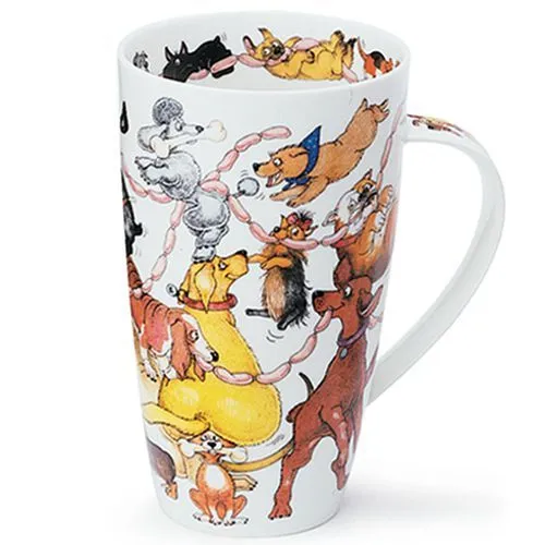 Dunoon Dogs Frolics Tassen Kaffeebecher Jumbogröße Henley