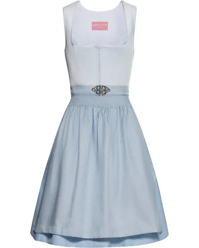 Krüger Dirndl Alisha 60cm – Elegantes Samt-Dirndl für Damen in blau von Krüger Madl
