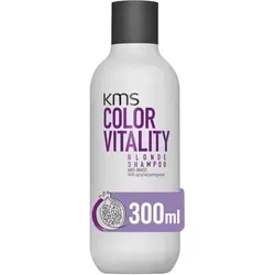 KMS Color Vitality Blonde Shampoo 300 ml - Sulfatfreies Shampoo für blondes Haar, neutralisiert Gelbstich und bringt Blondtöne zum Strahlen - ideal für alle Haartypen.