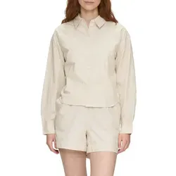 QS Langarmbluse mit feinem Streifenmuster weiß XXL (44)