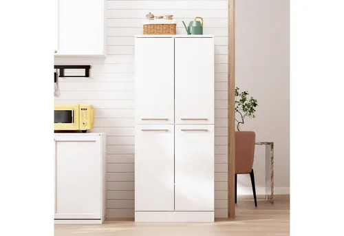 Okwish Buffet, Weiß, Hochglanz, 42x180x76 cm