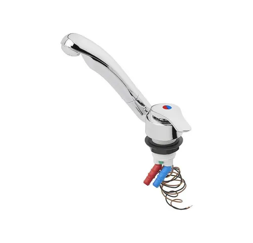 APT Mischbatterie Keramik Samba Ø33 mm – 12V für Wohnmobil & Boot - Wannenarmatur mit hochwertiger Keramik-Technologie für präzise Wasserregulierung, ideal für mobile Anwendungen in Wohnmobilen und Booten. Langlebig, tropffrei und einfach zu installieren.