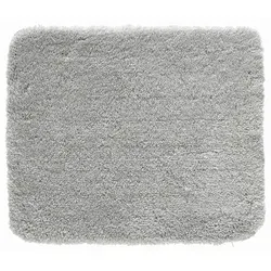 Kleine Wolke Badematte RELAX, rutschhemmend & fußbodenheizungsgeeignet - Badteppich aus 100% Polyacryl, ideal für Bäder, rutschhemmend und maschinenwaschbar bei 40°C, in stilvollem Grau, rechteckig & perfekt für jede Einrichtung.