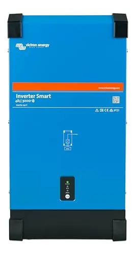 Victron Energy Smart 3000VA Wechselrichter 48V 230V AC - Wechselrichter für Auto, Boot und Wohnwagen, mit integriertem Bluetooth für einfache Konfiguration und hohem Schutz gegen Überlast und Überhitzung.