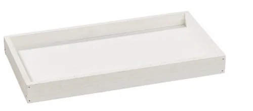 Deko-Tablett Holztablett 30 x 16 x 3 cm weiß