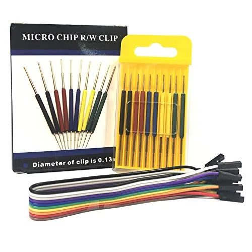 ic Hakenclip für Messleitungen, Adapter für Oszilloskop, Logikanalyser, IC-Tester, Multimeter, Signalgenerator und Programmierer