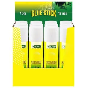 D.RECT Klebestift 7555, 15g, lösungsmittelfrei, 12 Stück