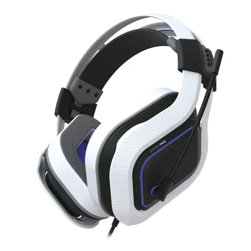 Freemode HC-9 Wired Gaming Headset - Blue/White für PS5, PS4, PC, Mac, Mobile - Gaming-Headset mit verbessertem Sound und 40-mm-Treibern, ideal für intensives Gaming-Erlebnis und Kommunikation.