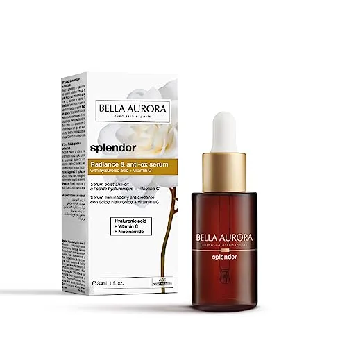 BELLA AURORA Antioxidant und Aufhellendes Serum Splendor 30 ml - Tagespflege für alle Hauttypen, die mit Vitamin C und Hyaluronsäure Falten reduziert und den Hautton aufhellt. Für ein strahlendes, gesundes Hautbild.