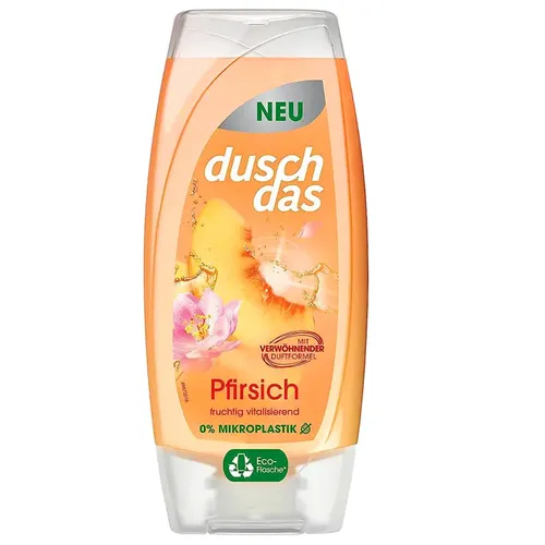 225ml Duschdas Pfirsich Duschgel fruchtiger Duft vitalisierend pH-hautneutral