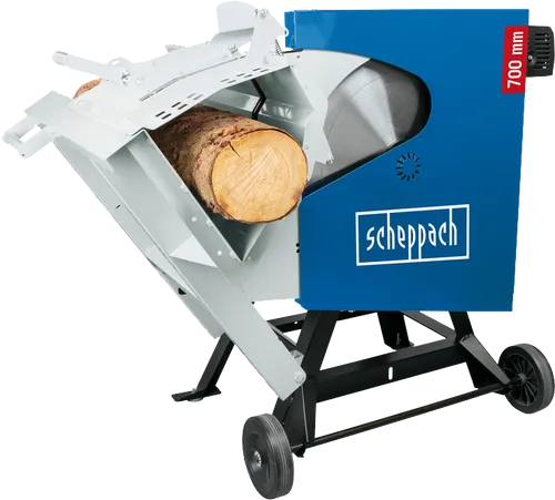 Scheppach Benzin Wippkreissäge HS720B - Hochleistungs Brennholzsäge - Sägen: 12,2 PS Motor für kraftvolle Schnitte, ideal zum schnellen und effizienten Brennholzschnitt.