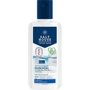 SALTHOUSE® Totes Meer Therapie Duschgel - Duschgel für empfindliche Haut mit Totes Meer Mineralien und Aloe Vera. Sanfte Reinigung, feuchtigkeitsspendend und ideal bei trockener Haut.