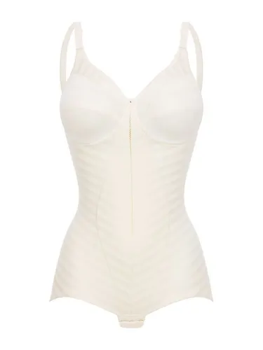 Body FELINA Damen Gr. 90 Cup D beige (Champagner) - Eleganter Body ohne Bügel aus bi-elastischem Weftloc-Material für einfachen Tragekomfort. Der verstärkte Schritt mit Baumwoll-Einlage bietet zusätzlichen Komfort.