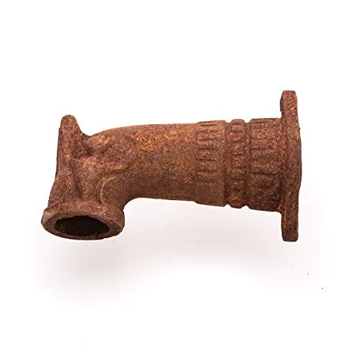 Antikas - Altbäuerlicher Wasserauslauf für Eimer - Wasserspeier aus robustem Gusseisen mit nostalgischem Charme, ideal für Garten und Hof. Inklusive Halterung für Eimer, Maße: 21x13,5 cm, perfekt für einen traditionellen Look.