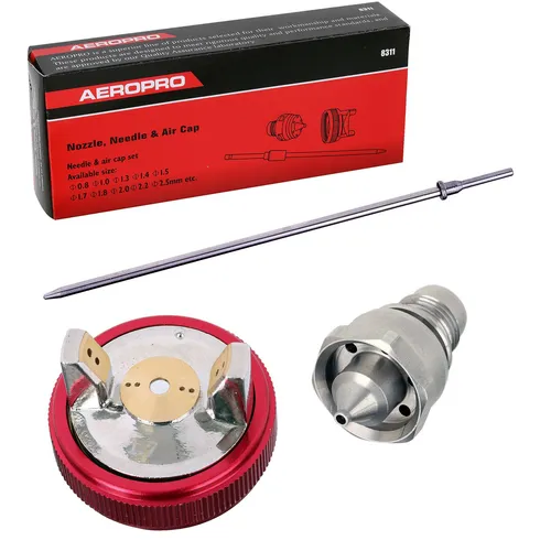 Düse für Spritzpistole AEROPRO R-500 1,3mm LVLP Düse + Nadel + Kappe
