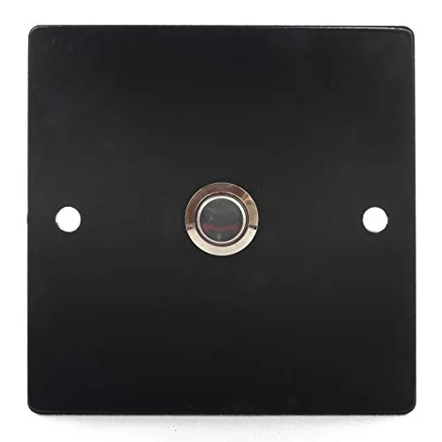 TronicXL Klingelschild Klingelplatte Alu Metall Türklingel ohne Gravur modern anthrazit Klingel Taster silber