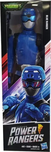 Hasbro Power Ranger Beast Morphers Beast-X Ravi Actionfigur blau 30 cm