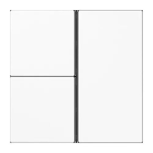 Jung LS403TSAWW Tastensatz 3-fach, F40, Serie LS, alpinweiß von Jung