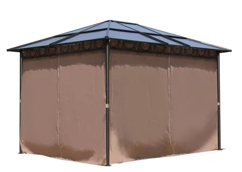 QUICK STAR Metall Garten Hardtop Pavillon 3x3,6m