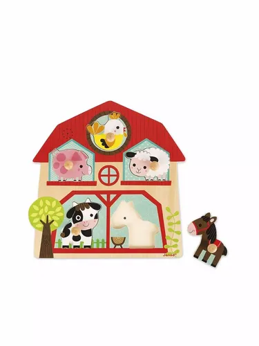 MUSIKPUZZLE BAUERNHOF FREUNDE 5 TEILE VON JANOD NEU OVP