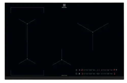 LIL83441 Induktionskochfeld mit 4 Brennern, Glas, Schwarz