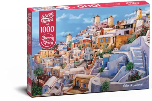 Cherry Pazzi Puzzle 1000 pièces : Couleur de Santorin