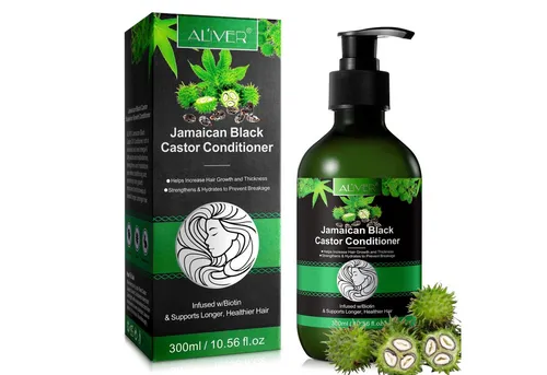 ALIVER Haarpflege-Set Shampoo Conditioner Haarmaske Haaröl Rizinus Vegan