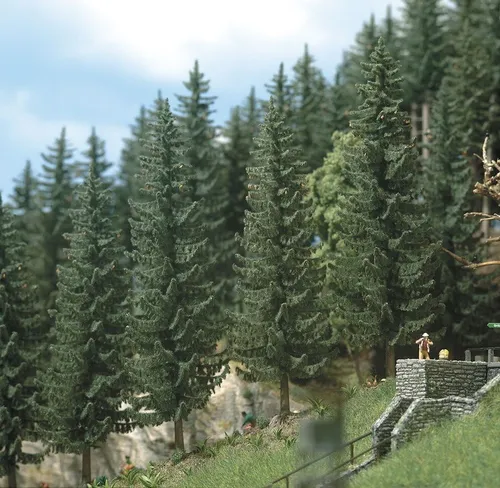 Busch 6133 2 Fichten 90/120 mm H0/TT/0 von Busch