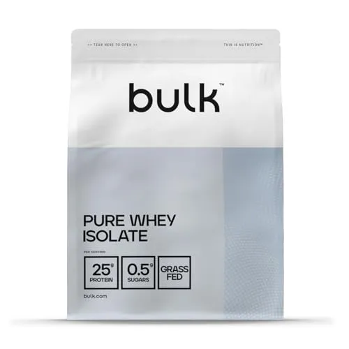 Produktbild Bulk Pure Whey Isolate 90 | Vanille | 25gtein Portion | Ultra-gefiltertes Molkenisolat | Wenig Zucker | Wenig Fett | Schnelle Aufnahme | Unterstützt den Muskelerhalt | 2.5kg |teinshake