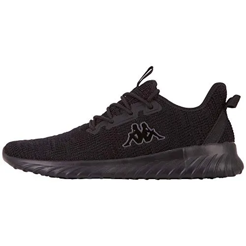 Kappa Unisex Capilot Sneaker, Schwarz, 36 EU - Herren-Sneaker mit stylischem Design, leicht und bequem dank der flexiblen Kunststoffsohle für den Alltag.