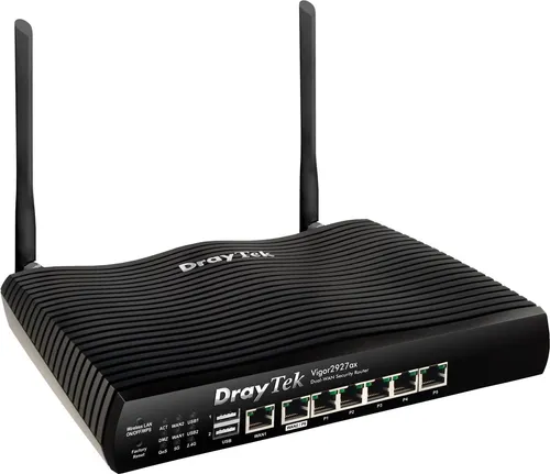 DrayTek Vigor 2927ax - Leistungsstarker Wi-Fi 6 Router - Router mit 6-Port Gigabit Switch und Dual-Band Wi-Fi 6 für schnellere und stabilere Internetverbindungen.