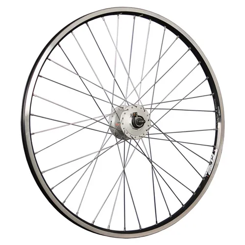 Laufrad 26 Zoll Vorderrad Fahrrad Nabendynamo DH-C3000 Shimano geöst schwarz