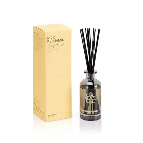 Max Benjamin Diffuser Grapefruit Shores 150ml - Duftöldiffusor mit erfrischendem Grapefruit-Duft, ideal für Zuhause oder Büro, sorgt bis zu 4 Monate für ein angenehmes Ambiente.