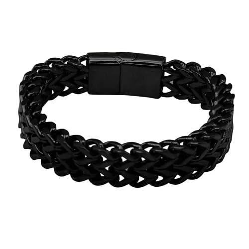 Heideman Panzer Armband Tra Damen – Hochwertige Edelstahl Armkette mit Magnetverschluss