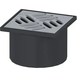 Produktbild Kessel Aufsatzstück Schlitzrost V2A 130x130mm K3 48165