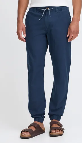 Blend Lennik Herren Leinenhose XL Navy - Wanderhose aus nachhaltiger Baumwolle mit elastischem Bund und luftiger Passform, ideal für Freizeit und Abenteuer.
