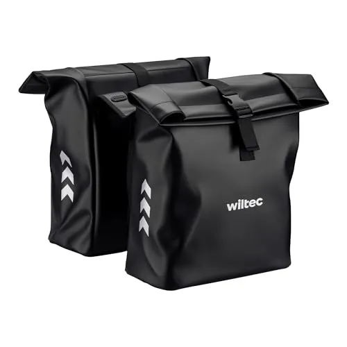 Wiltec Doppeltasche Gepäckträgertasche 48 l