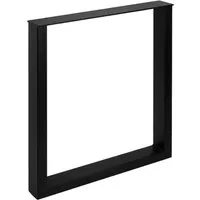 SOTECH Tischgestell TAB - Robustes Stahlgestell in Schwarz Matt - Hochwertiges Tischgestell aus Stahl für individuelle Tischlösungen. Mit Filz-Bodengleitern zum Schutz Ihres Fußbodens. Belastbar bis 250 kg, ideal für Esstische oder Couchtische.